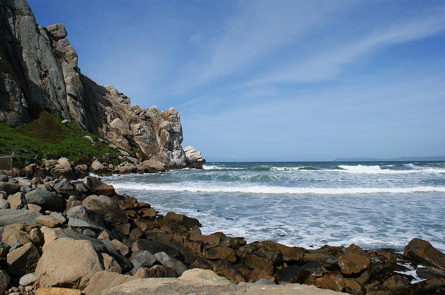 Beach Photograph - Morro Bay Rock by Ernest Echols