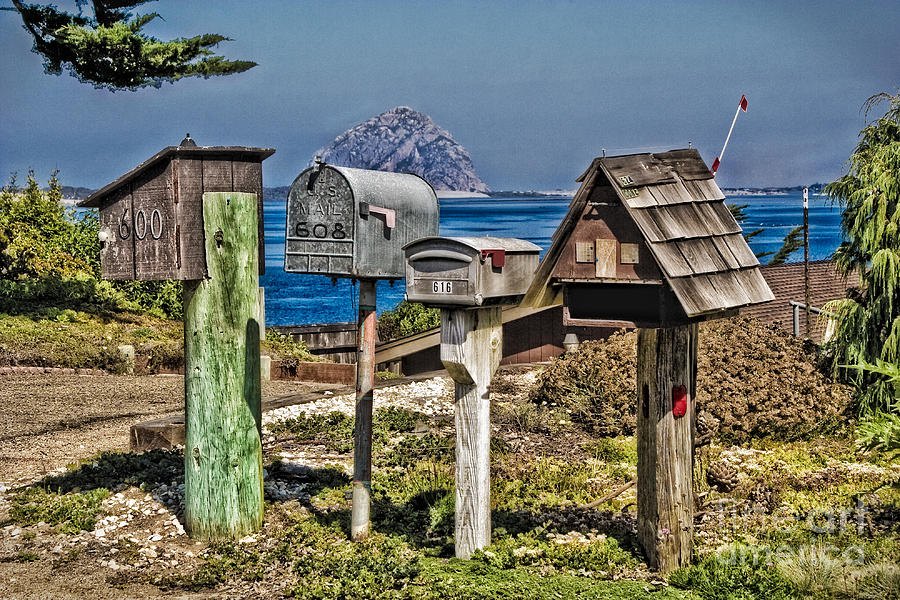 Morro Mailboxes Photograph by Timothy Hacker