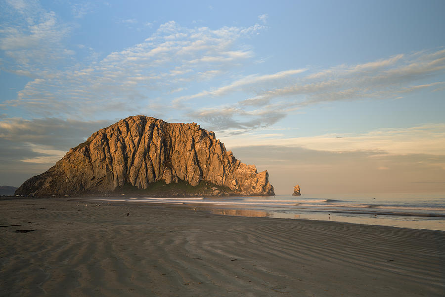 Morro Rock At Dawn Photograph