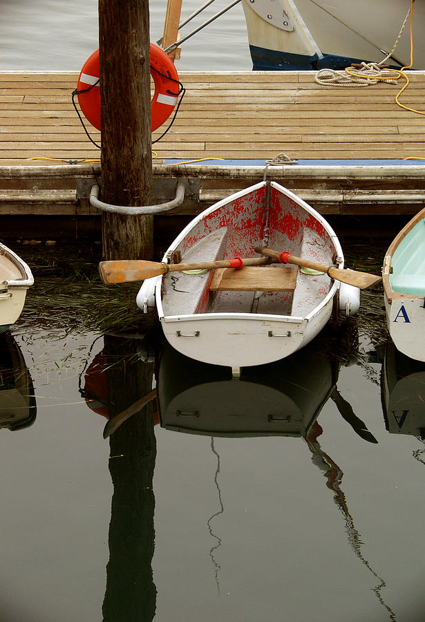 Row Boat Photograph - Morrow Bay Skiff by Martin Sullivan