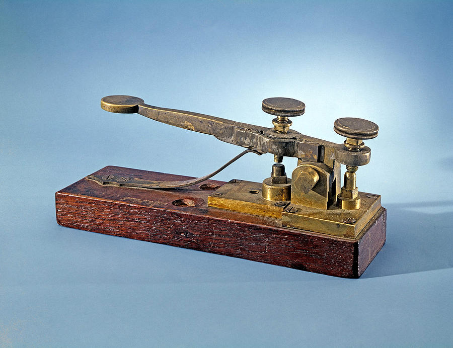 Morse-vail Telegraph Key, 1844 Photograph by Science Source