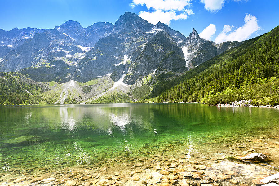 Morskie Oko Lake in Tatra Mountains Photograph by Gosiek-B