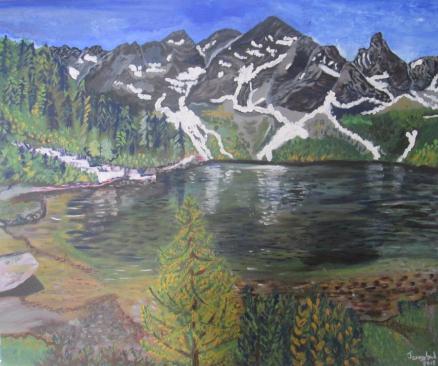 Morskie Oko Tatra Mountains Painting by Jennylynd James