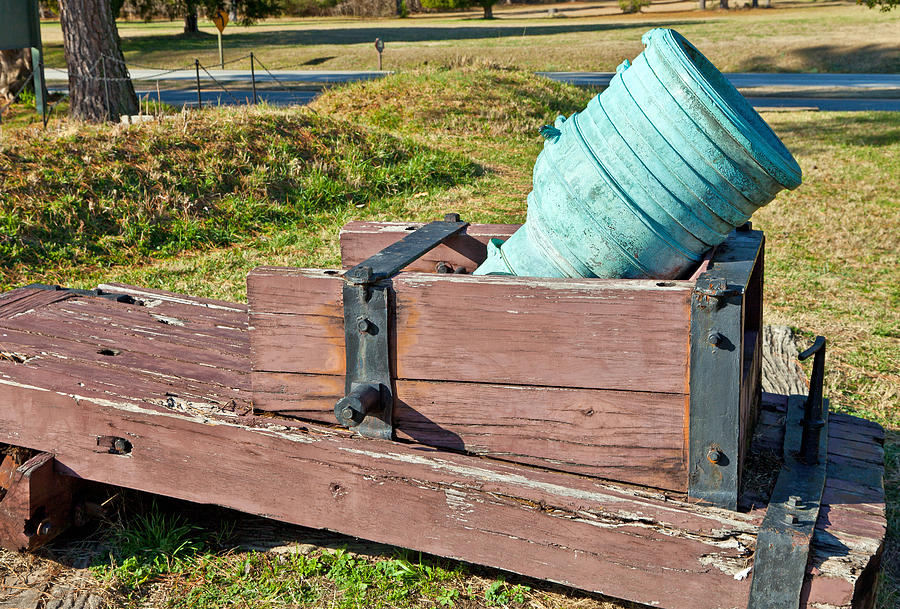 Mortar at Yorktown Photograph by Melinda Fawver