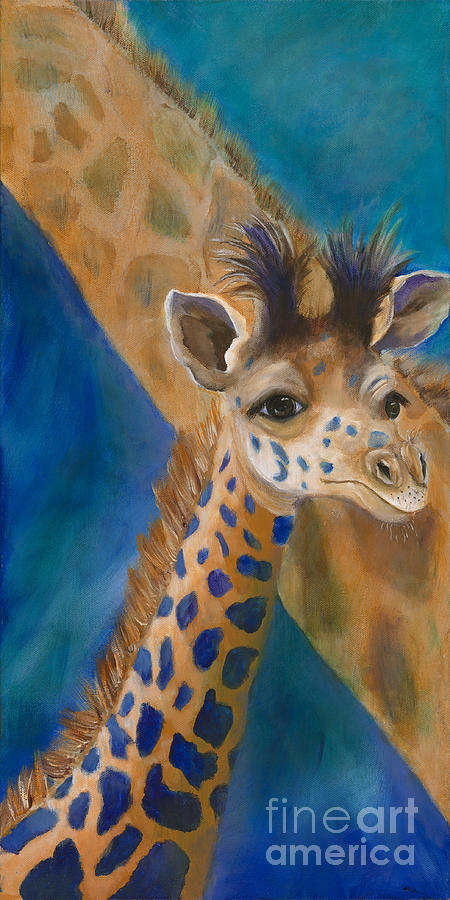 Giraffe Painting - Mortimer by Lynn Rattray