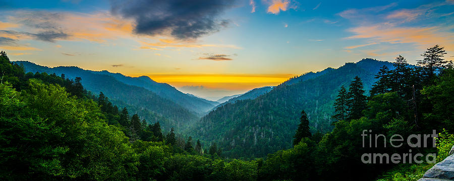 Mortons overlook panoramic Photograph by Anthony Heflin
