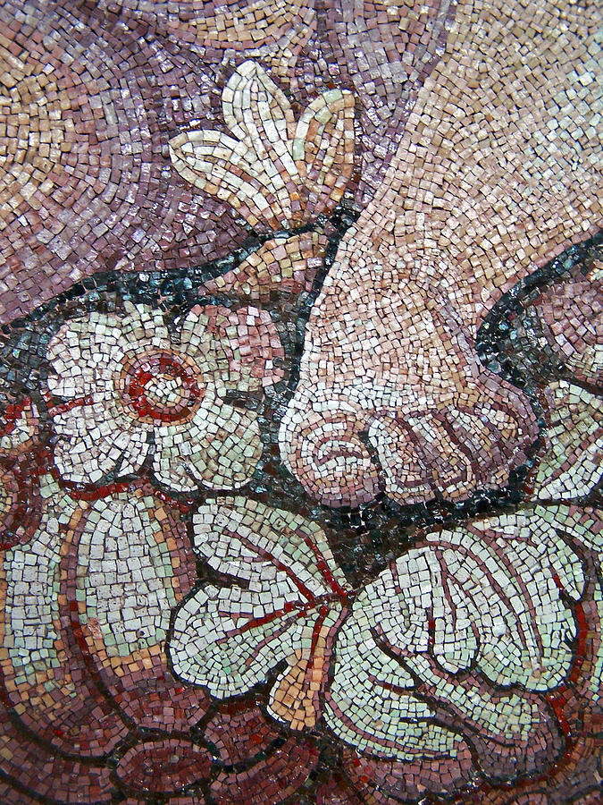 Flower Photograph - Flowered Foot - Mosaic by Jennifer Robin