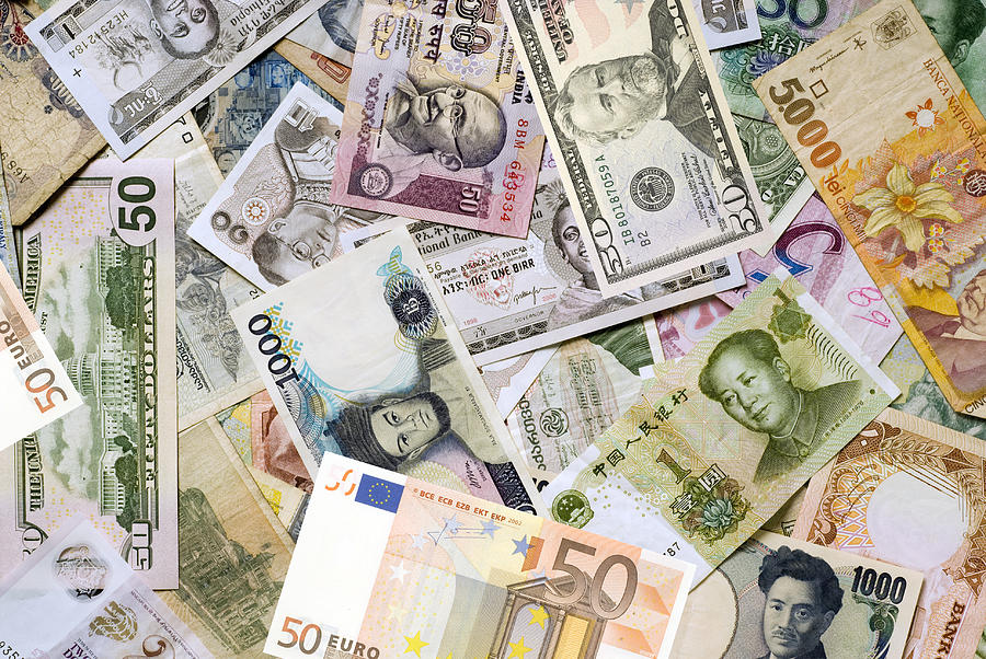 Mosaic collection of world currencies Photograph by FrankvandenBergh