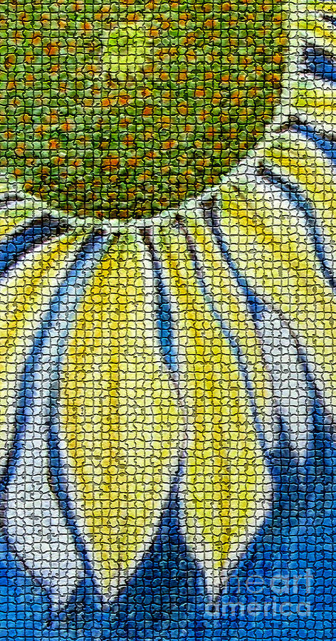 Mosaic Daisy Drawing by Patricia Januszkiewicz