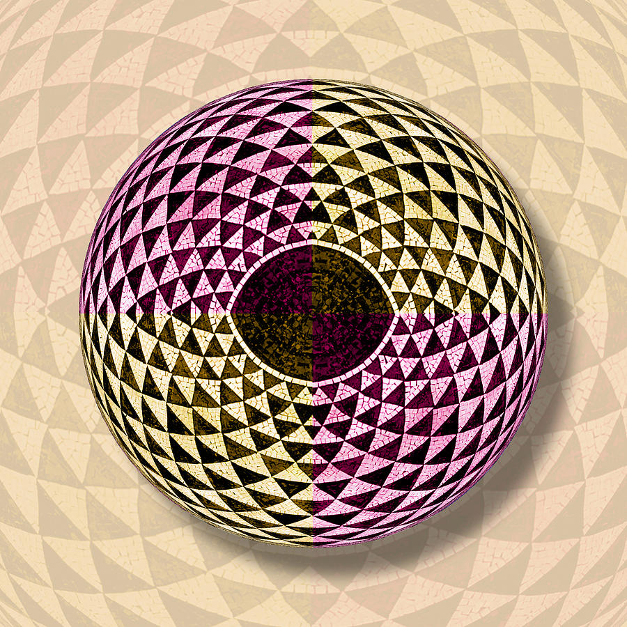 Mosaic Eye Orb Painting by Tony Rubino
