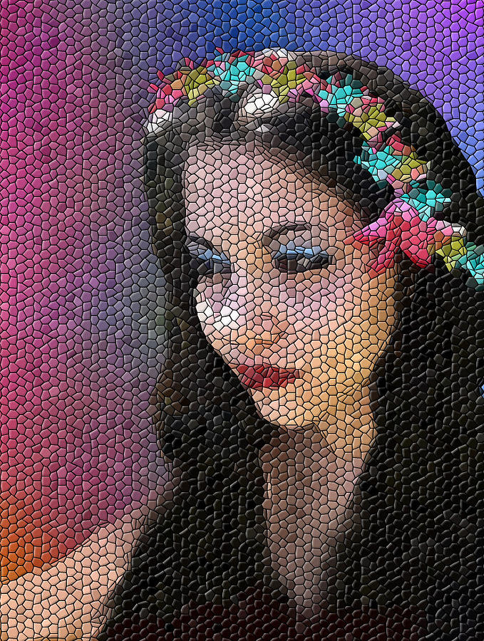 Fairy Digital Art - Mosaic Fairy by Lee Farley