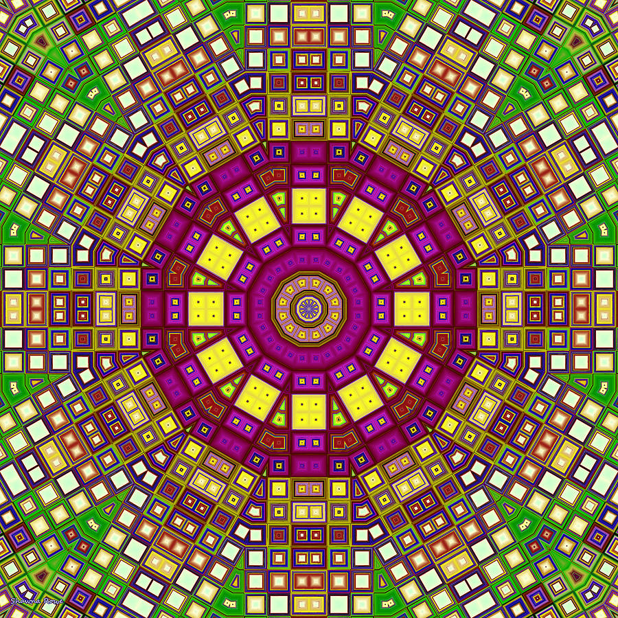 Mosaic Kaleidoscope 3 Digital Art by Shawna Rowe