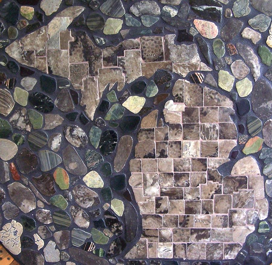 Mosaic Map of Michigan Photograph by Kathleen Luther