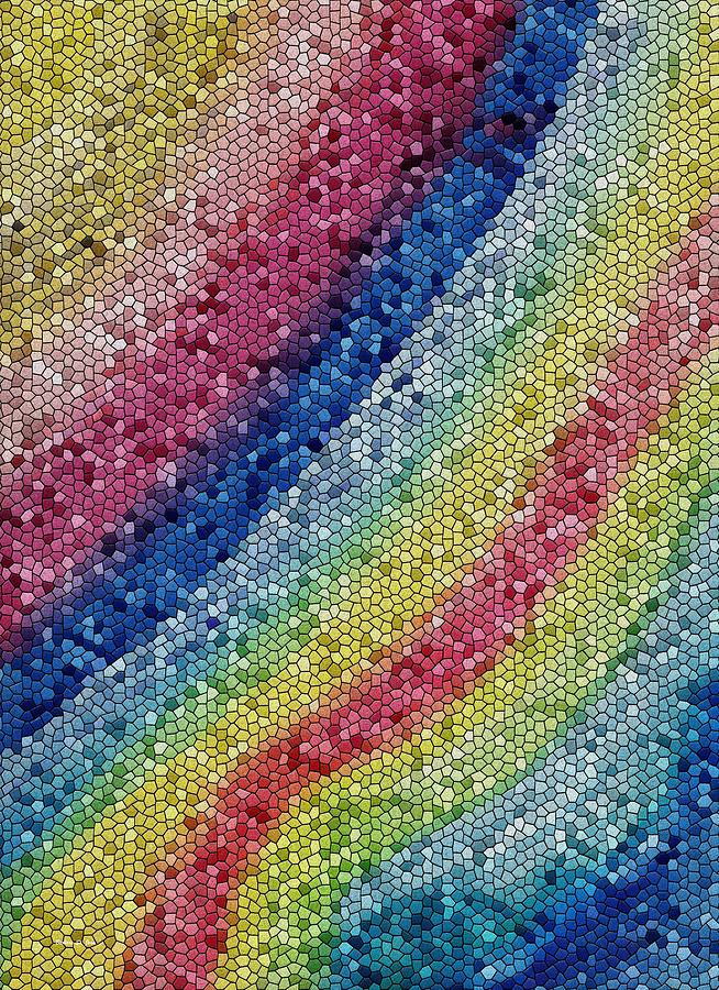 Mosaic Rainbow Digital Art by Barbara St Jean