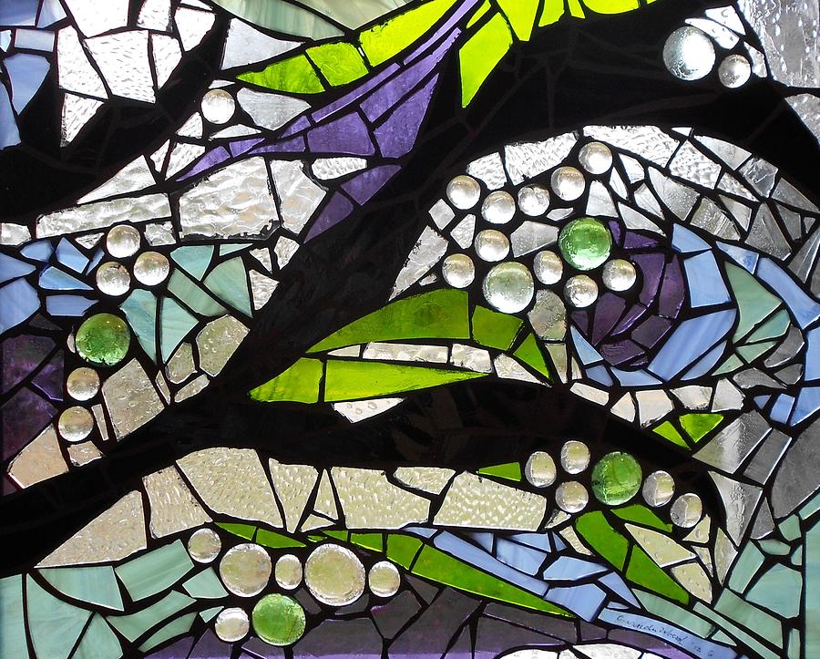 Mosaic Stained Glass - Spring Glass Art by Catherine Van Der Woerd