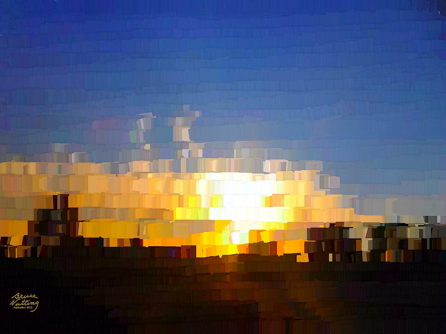 Mosaic Sunrise Painting by Bruce Nutting