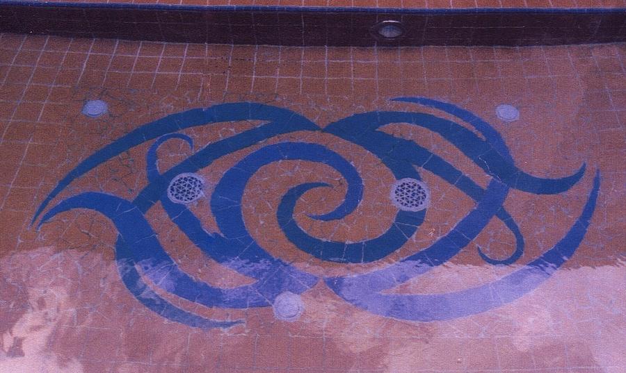 Mosaic Swimming Pool Ceramic Art by Charles Lucas