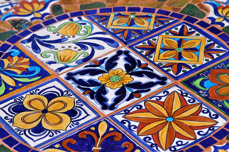 Mosaic Tile Tabletop Photograph by Lehua Pekelo-Stearns