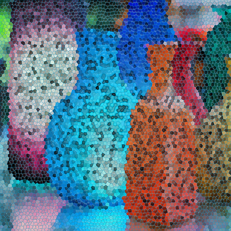 Mosaic Vases Digital Art by Nina Bradica