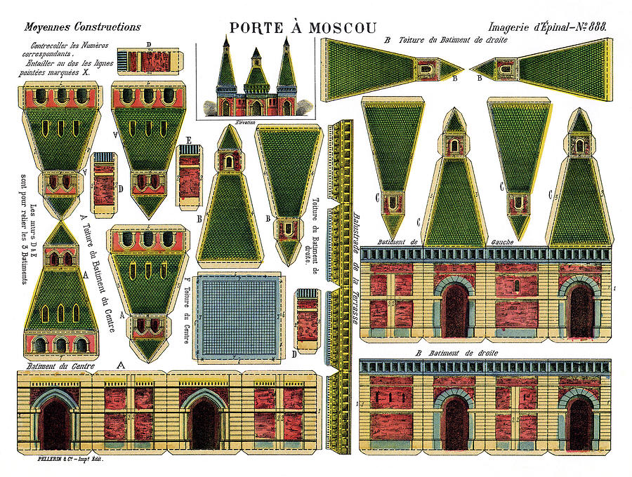 Architecture Drawing - Moscow Gate, C1890 by Granger
