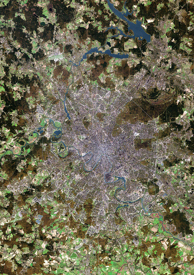 Moscow Photograph by Planetobserver/science Photo Library
