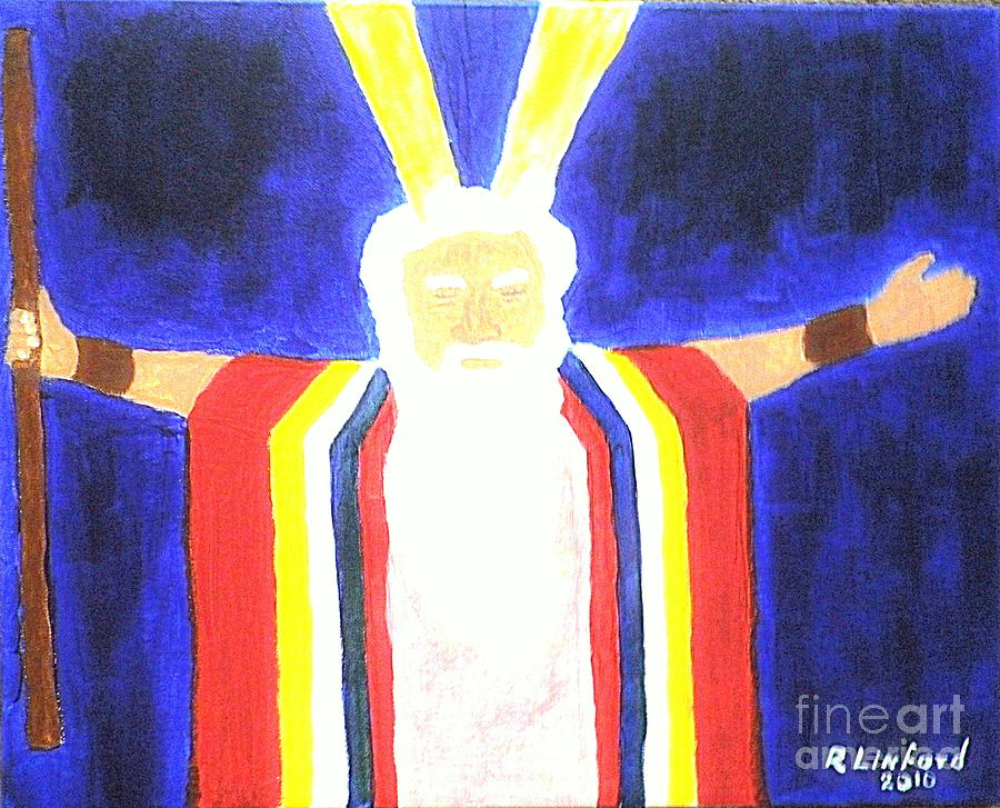 Moses 1 Painting by Richard W Linford