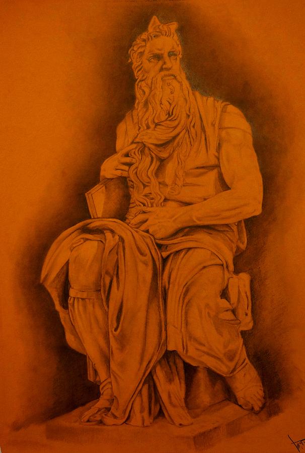 Moses Drawing by A Hwais | Fine Art America