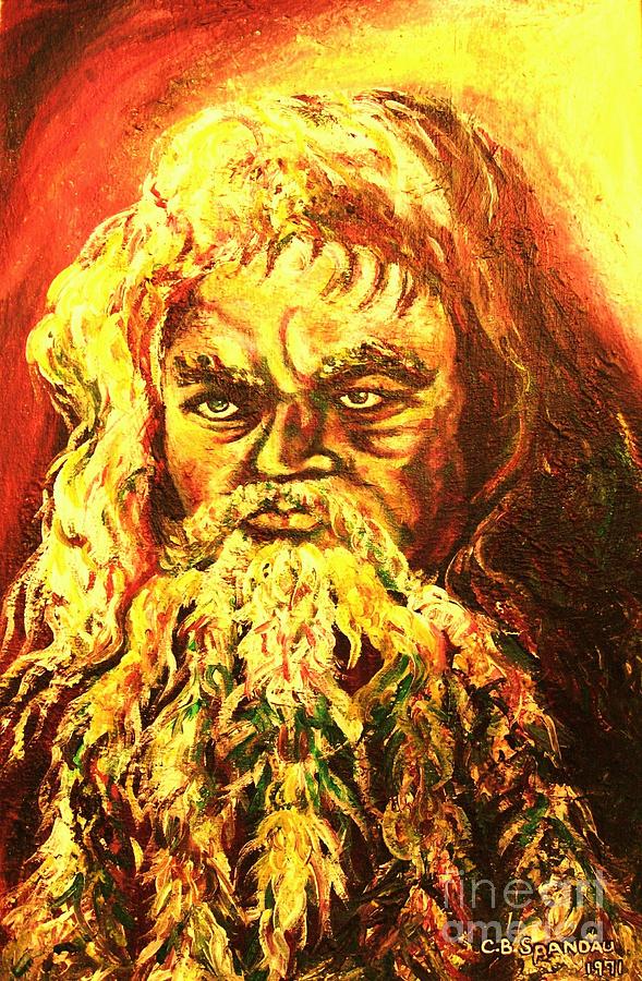 Moses At The Burning Bush Painting by Carole Spandau