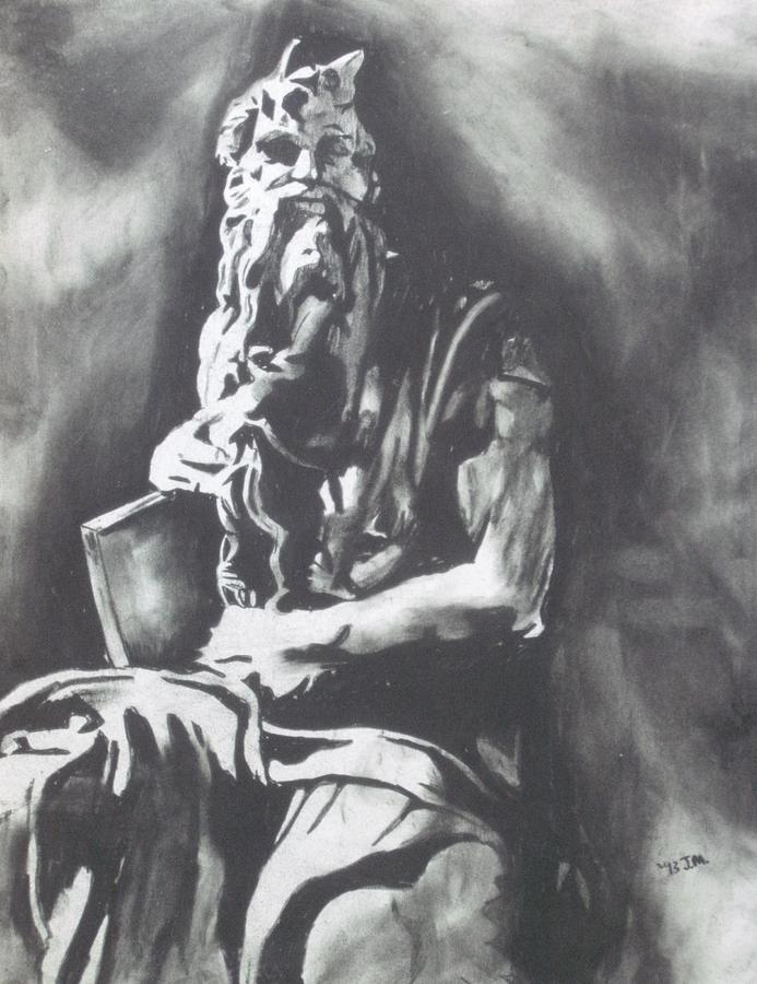 Moses Drawing by Jeremy Moore