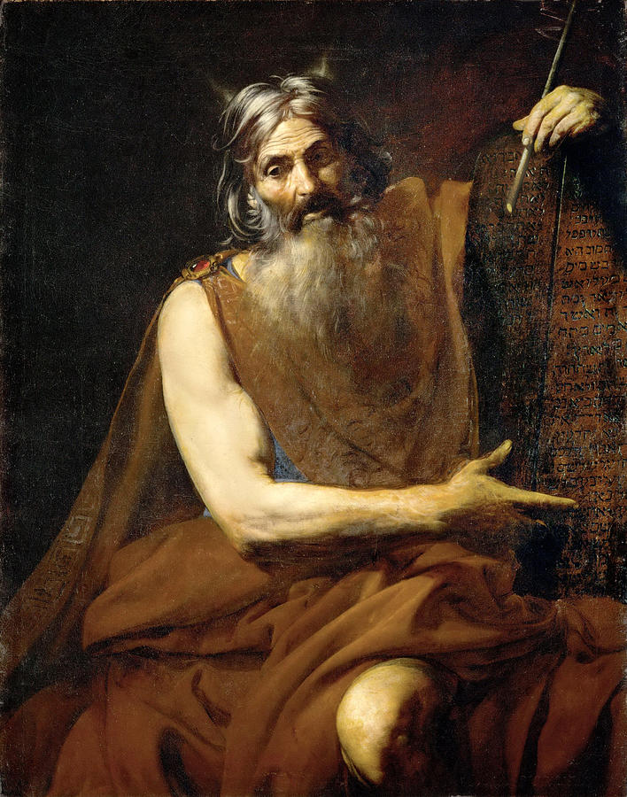 Valentin De Boulogne Painting - Moses by Valentin de Boulogne