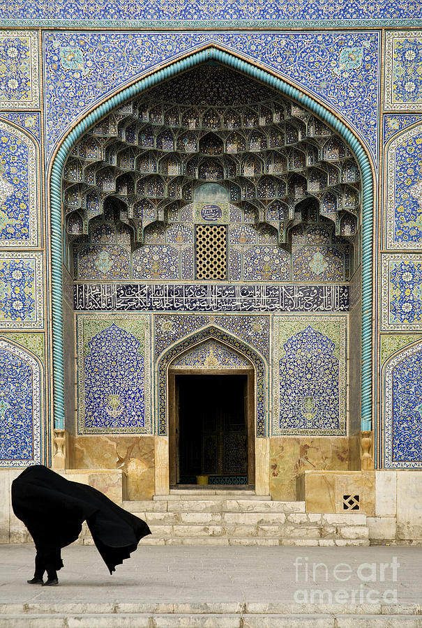 Mosque Door In Isfahan Esfahan Iran Photograph by JM Travel Photography