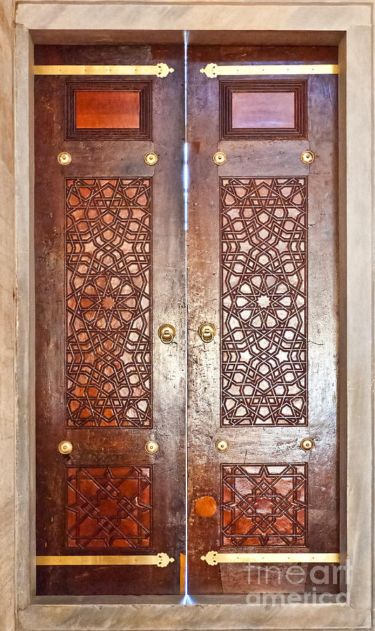 Mosque doors 03 Photograph by Antony McAulay