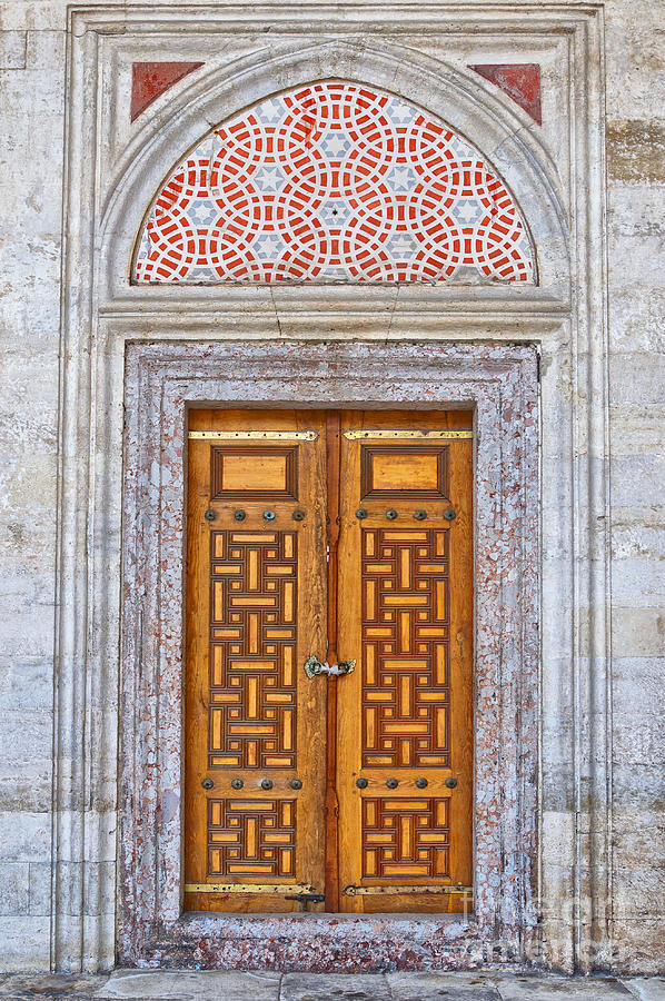 Mosque doors 04 Photograph by Antony McAulay