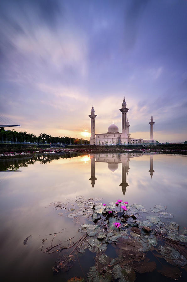 Mosque View Over The Lake Photograph by Photography By Azrudin