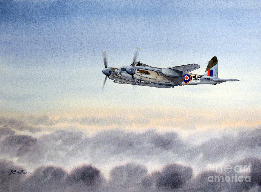 Mosquito Aircraft Painting by Bill Holkham