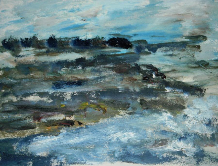 Beach Painting - Moss Beach by Edward Wolverton