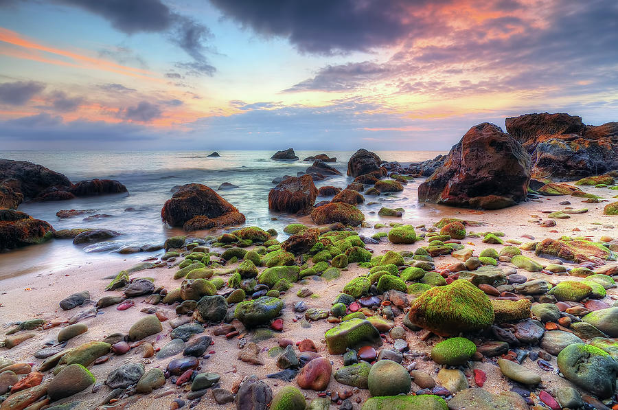 Moss Covered Rocks Photograph by By Arief Rasa
