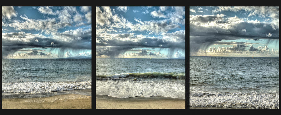 Moss Landing In The Clouds Triptych Photograph by SC Heffner