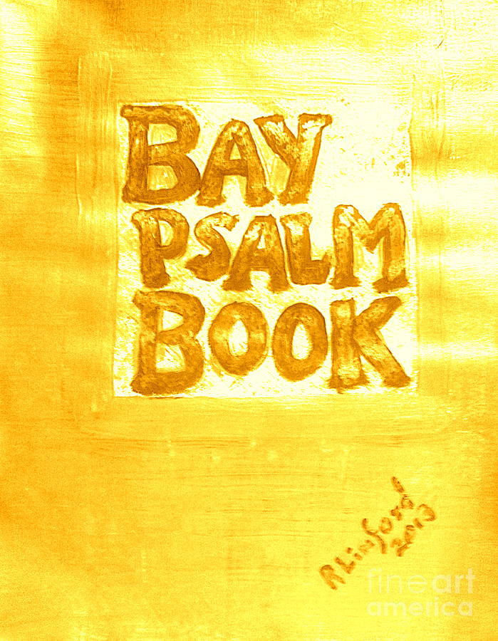 Most Expensive Book sold at auction The Bay Psalm Book 2 Painting by Richard W Linford