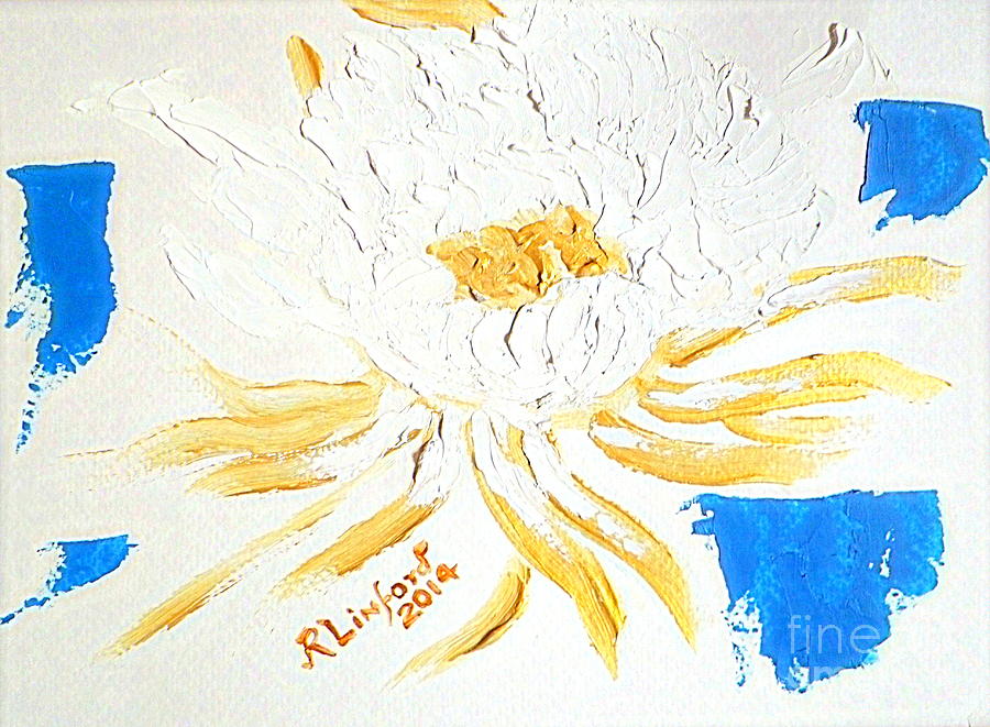 Most Expensive Flower in the World Priceless Kadapul 1000000000 Painting by Richard W Linford