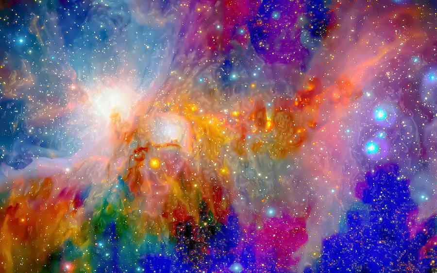 Most Psychedelic Nebula Gathering Photograph by Ron Fleishman
