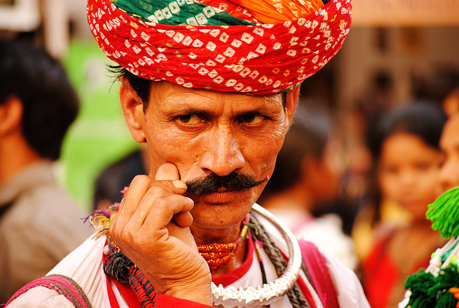 India Photograph - Mostach Man by Money Sharma