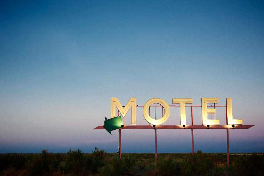 Sunset Photograph - Motel Nowhere by Ken McAllister