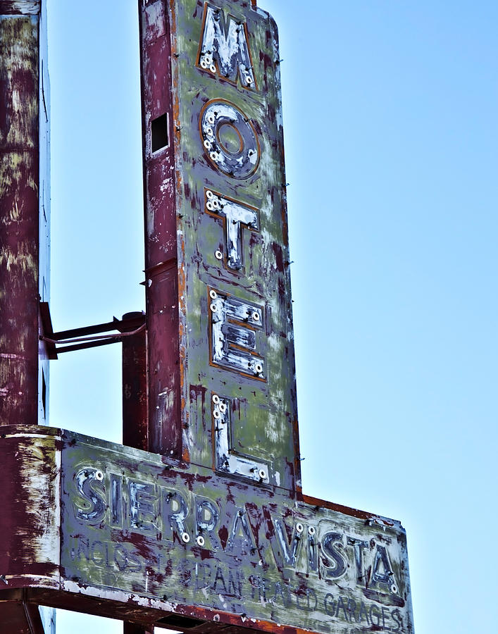 Motel Sierra Vista Vintage Neon Sign Photograph by Gigi Ebert