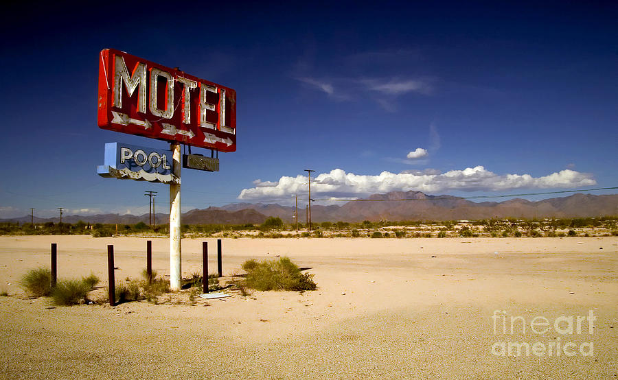 Motel Sign Photograph by Spencer Grant