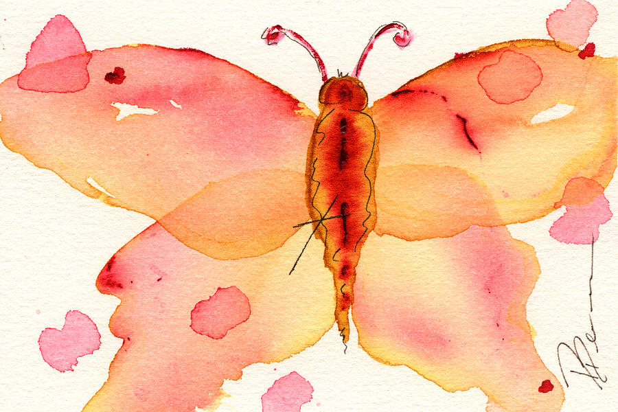 Moth #1 Painting by Dawn Derman