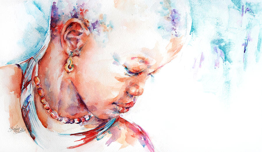 Portrait Painting - Mother Africa by Stephie Butler