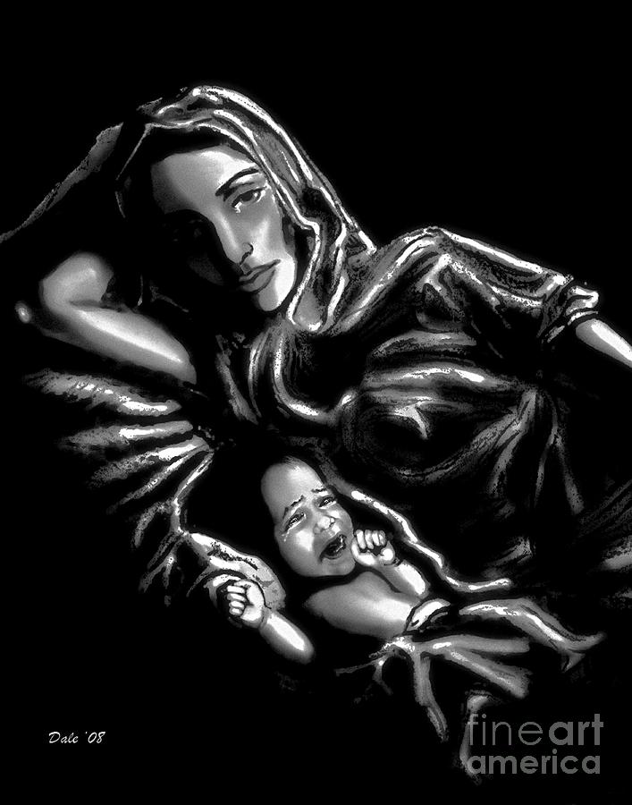 Mother and Child Digital Art by Dale   Ford