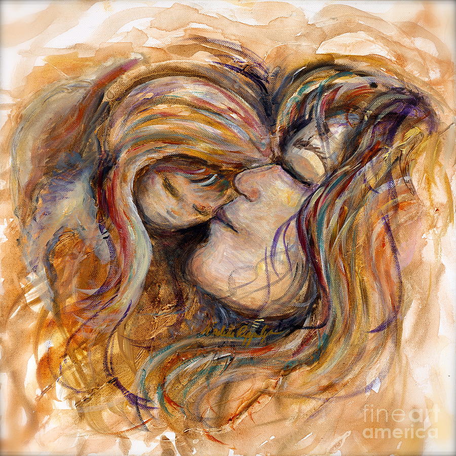 Mother and Child Painting by Nadine Rippelmeyer