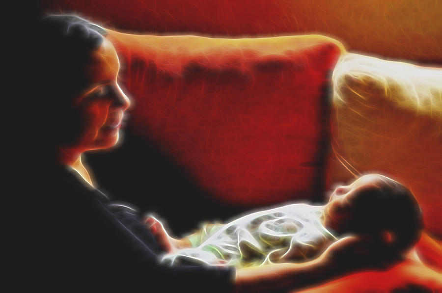 Mother And Child Digital Art by William Horden